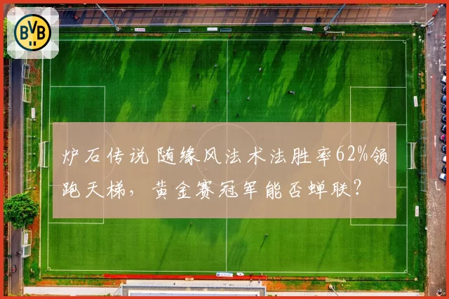 炉石传说 随缘风法术法胜率62%领跑天梯,黄金赛冠军能否蝉联?